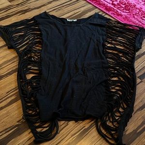 Super  it’s torn up shirt from buckle